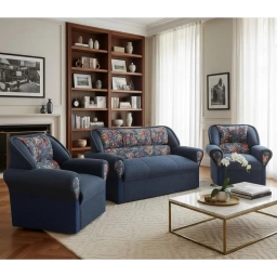 Juego de living 3+1+1 cuerpos D. COMB.