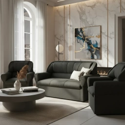 Juego de living 3+1+1 cuerpos D.