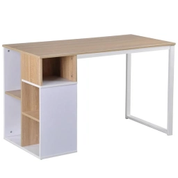 Escritorio simple Weeks de hierro y melamina 