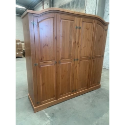 Ropero 3 puertas MADERA MEXICANO LUSTRADO MIEL