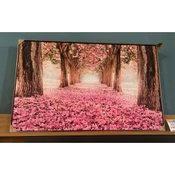 Cuadro bosque flores rosa 1.50 x 1.00 mts.