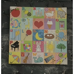 Cuadro infantil cuadrado 0.56 x 0.56 cm