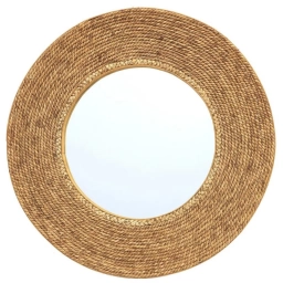 Espejo redondo 68 cm natural