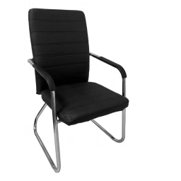 Silla Oficina Fija tacto cuero c/posab. FIX