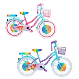 Bici 20" MULTICOLOR c/Canasto y parrilla