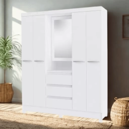 Ropero BELLUNO 4 puertas 3 cajones CEspejo