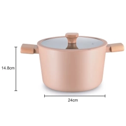 Olla 24 cm BOSQUE Mango madera S.