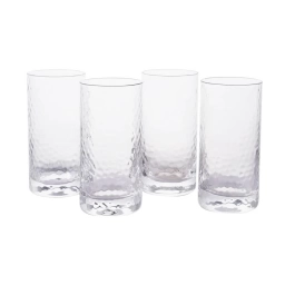 Vaso vidrio SET 4 UNIDADES 315 ML. Martilla