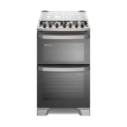 Cocina gas 4 h. ELECTROLUX Doble horno inox.