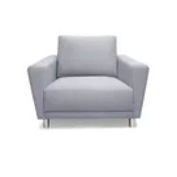 Butaca 1 cuerpo gris con almohadon importada