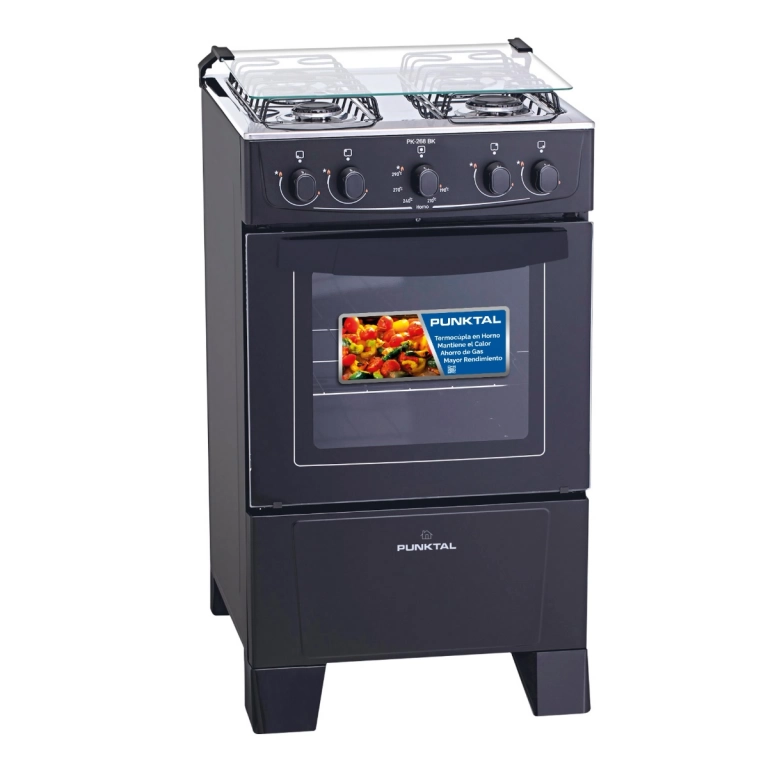 Cocina gas 4 h. PUNKTAL PK-268 BK y PK-250 C
