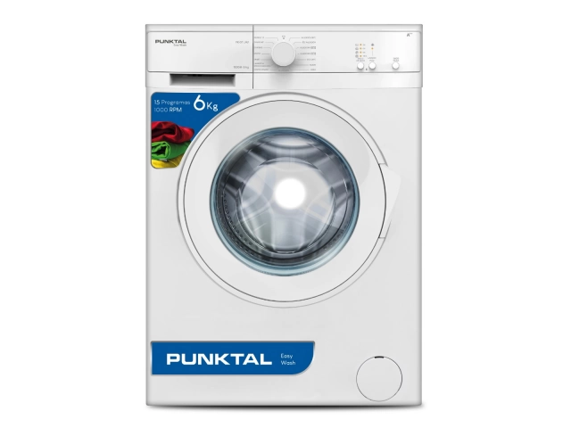 Descripción: 1000 RPM - Certificación A Capacidad máxima de ropa seca 6 Kg 15 Programas - Tambor Inox Bomba con filtro LED - Sistema de control electrónico Control de temperatura de agua Tecnología Eco-Logic Indicador ciclo de lavado Pies ajustables Pes