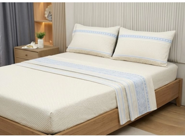 Sábana superior %u2013 2.45 x 1.65 cm Sábana ajustable %u2013 1.90 x 1.10 x 0.30 cm 1 funda %u2013 0.50 x 0.70 cm