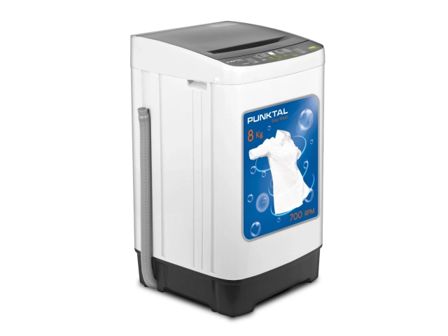 Descripci&oacute;n: Capacidad m&aacute;xima de ropa 8 Kg Centrifugado 700 RPM 10 Programas Display LED Bomba de desag&uuml;e Tanque de Acero Inoxidable Tapa de acr&iacute;lico Peso bruto 26 Kg | Peso neto 23 Kg Medidas: Medidas Al 900 x Fr. 530 x Prof. 525 mm GARANTIA 1 A&Ntilde;O.