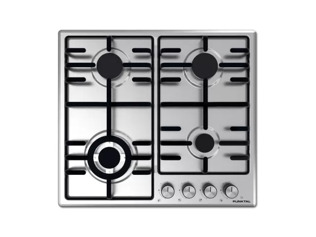 PK-702 AG Anafe empotrable A GAS Descripción: Mesada Inox 3 hornallas Wok de 3,5 kW Parrillas esmaltadas color negro Encendido electrónico Medidas: Dimensión (Fr. x Prof. Alt.) 580x520x100 mm Encastre (Fr. x Prof.) 560x490 mm GARANTIA 1 AÑO.