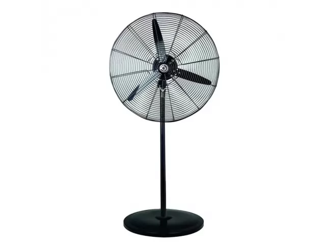 150 wtts . Cantidad de aspas: 3. Material de las aspas: Metal. Voltaje: 220V. Di&aacute;metro: 68 cm. Color de la estructura: Negro. Garantia 1 a&ntilde;o.