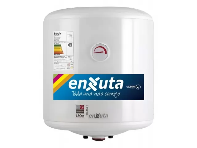 Descripci&oacute;n Termotanque de Acero %u2013 30 Litros Capacidad: 30 Lts Eficiencia energ&eacute;tica clase B Voltaje: 230V Potencia: 1500 Watts Frecuencia: 50-60 Hz Presi&oacute;n de trabajo de la v&aacute;lvula de seguridad: 7.5 Bar Doble nivel de Seguridad por Termostato Aislac