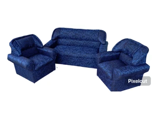 Sofa 3 cuerpos c/ posabrazos   2 sofa 1 cuerpo c/ posabrazos. Tela microfibra. Colores Varios.