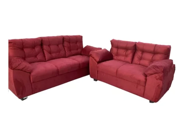Sofa 3 cuerpos 2.05 mts 3 almhodones respaldo alto. Sofa 2 cuerpos 1.75 mts. 2 almohadones. colores Beige , Bordo  y gris.