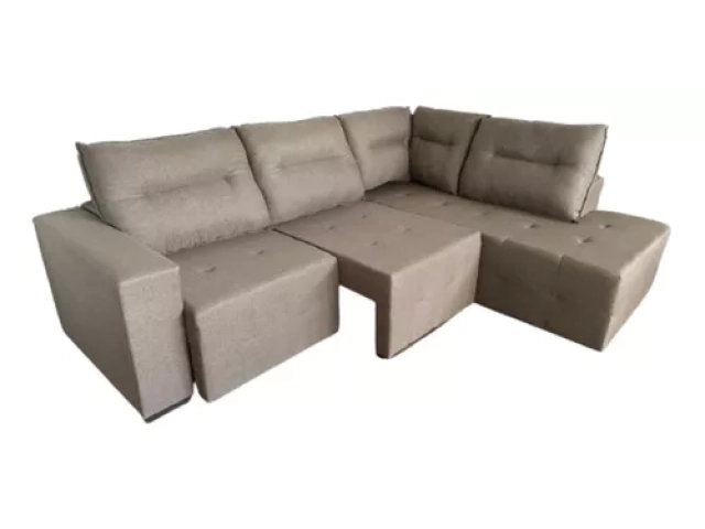 Esquinero curvo recliner con avance, Pieceras extencibles, Respaldos reclinables. medidas : ancho 250 -190 cm prof. 85 cm abierto 120 cm alto 90 cm