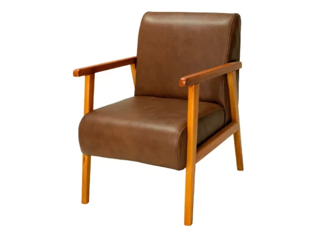 Sillon 1 cuerpo 100 % CUERO  Vacuno estructura madera maciza.