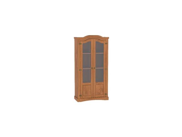5 estantes 100% madera.  2 puertas cristal, Colores: caoba . y blanco techo caoba. Medidas: 1.87 cm altura. 1.05 cm ancho.  0.45 cm prof.