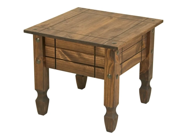 100 % madera mex.  Medidas: 0.58 cm largo. 0.58 cm ancho. 0.53 cm altura.