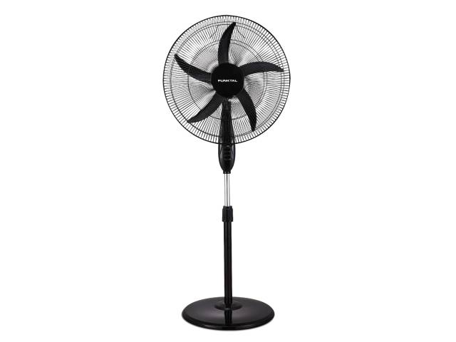 Descripción: Tamaño diámetro de 50 Cm Altura 1,70 Mts 3 Velocidades Inclinación ajustable 5 aspas Función oscilante Pie de altura regulable Rejilla metálica de protección. 1 AÑO DE GARANTIA.