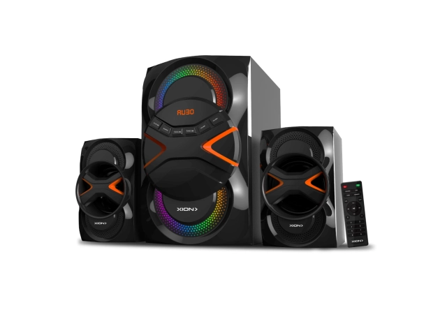 Descripción: HOME THEATRE 2.1 Potencia 4800w PMPO Puerto USB Tarjeta SD Radio FM Bluetooth Display LED Luces LED rítmicas Control remoto. Garantía 6 meses.