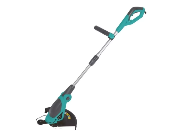 Descripcion: *Di&aacute;metro de corte de 30cm. *Su motor posee una velocidad de 9000rpm. *Tipo de alimentaci&oacute;n: corriente el&eacute;ctrica. *Pesa 3kg. *Mantiene el c&eacute;sped prolijo llegando a todos los bordes necesarios. Garantia 1 a&ntilde;o.