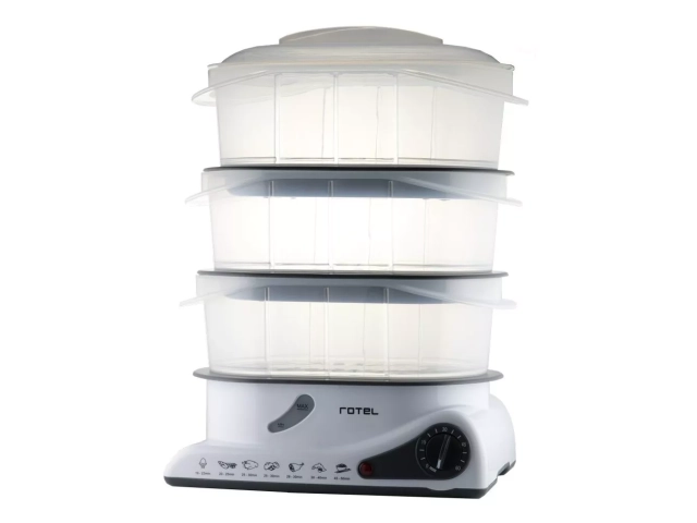 Descripcion: 3 bandejas transparentes apilables con tapa Capacidad 10,5 Litros Deposito de agua graduado capacidad 1,2 Litros Timer de 0- 60 minutos con alerta Bandejas de PP (Polipropileno) Luz led de encendido Potencia 850W Garantia  1 año.
