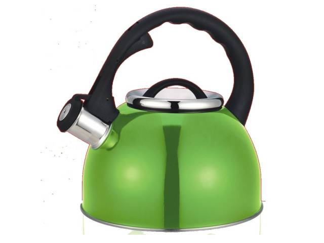 Descripcion: ACERO INOXIDABLE EN COLOR VERDE SMITH SILBATO CON TAPA ACERO PULIDO Y ASA NEGRA CARGA POR EL PICO Y POR LA TAPA. APERTURA DEL PICO EN EL MANGO.