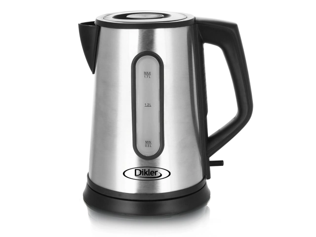 Especificaciones Doble visor Capacidad: 1.7 Lt Enchufe VDE Schuko  Potencia: 1850-2200 W Capa exterior fría al tacto Corte automático al hervir Cuerpo en acero inoxidable Voltaje: 220~240V %u2013 50/60 Hz. 1 AÑO DE GARANTIA.