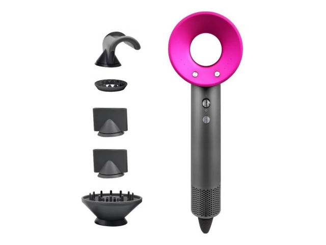 Descripcion: Potencia: 1700 W 5 accesorios magnéticos Velocidad: 110000/RPM Longitud del cable: 1.8 metros Temperatura máx.: 105°C Medidas: 24.5 x 10 x 7.8 cm 3 colores: lila, fucsia y gris. 6 meses de garantia.