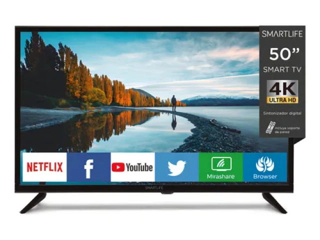 Descripcion: 4K Cuenta con wif-fi. Posee 3 puertos HDMI. Equipado con conexión USB. Con conectividad mediante Bluetooth. Dimensiones: 1.112m de ancho, 70.9cm de alto y 23.7cm de profundidad. 1 AÑO DE GARANTIA.