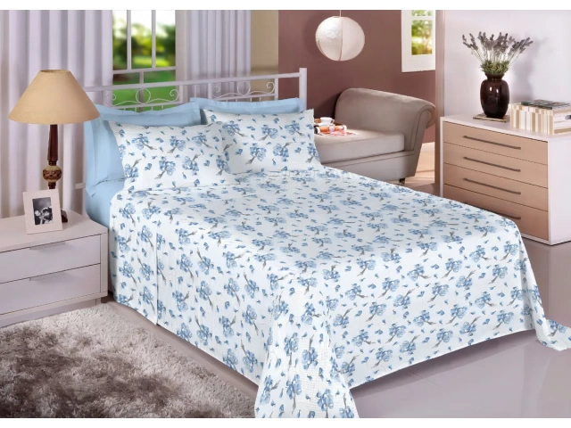 Descripcion:  100 % ALGODON Medidas: 1 Sabana superior : 225 x 245 cm. 1 Sabana elastizada 155 x 1.90 x 30 cm 2 fundas almohadas 50 x 70 cm.