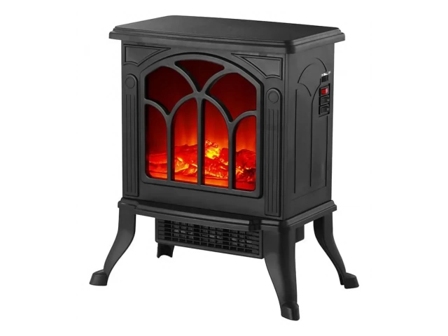 Descripción - Marca: Kassel - 2 niveles de temperatura 1000/2000watts - Termostato ajustable - Apagado Automático - Control de intensidad de llama. - No emite humo,olores,ceniza u hollin - Garantía: 1 año