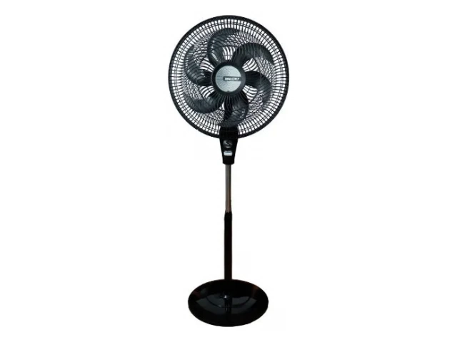 Descripcion: Flujo de aire turbo y silencioso 6 hélices de 40cm 3 velocidades Eficiencia Energética Clase A Oscilación horizontal e Inclinación vertical Potencia 126W Alimentación 220V 50/60Hz Altura al motor 150cm 1 año de garantía.