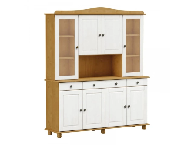 Descripcion: %u2022Modelo: Finestra 8963 %u2022Colores Disponibles: Café | Roble/Blanco %u2022Dimensiones: %u2022Altura: 197 cm %u2022Largo: 168.9 cm %u2022Profundidad: 43 cm %u2022Material: Madera maciza %u2022Distribución: 8 puertas y 4 cajones %u2022Es