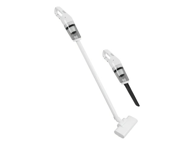 Potente motor de 120W para alta capacidad de succi&oacute;n y limpieza eficiente. Capacidad del dep&oacute;sito de 350 mL para mayor recogida de residuos. Dise&ntilde;o 2 en 1 que permite usarla como aspiradora de mano y vertical. Filtros reutilizables que mantienen el aire l