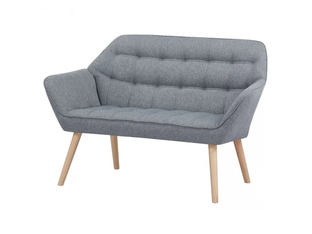 Tipo Sillones Color del tapiz Gris Material de la estructura Acero Material del tapiz Tela Cuenta con posiciones de respaldo No Número de cuerpos 2 cuerpos Sofá cama/ Futón Sofá Estilo Nórdico