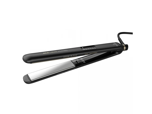 L&iacute;nea: ARGAN Tama&ntilde;o del pat&iacute;n: Wide&Long 120x30 mm Control de Temperatura: Regulable Led Tecnolog&iacute;a Principal: Dual Plates Voltaje: Bivolt 110/220 volts Temperatura M&aacute;xima: 230&deg; Color: Black Pantalla : LED .2 A&Ntilde;OS DE GARANTIA.