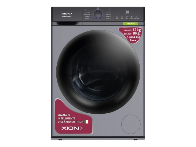 Descubre el Lavasecarropas C/frontal 12 Kg / 8 Kg - Inverter Xi-lse1280 en un elegante color gris oscuro, dise&ntilde;ado para ofrecerte la m&aacute;xima eficiencia en el lavado y secado de tu ropa. Con una capacidad de 12 kg para lavado y 8 kg para secado, este modelo