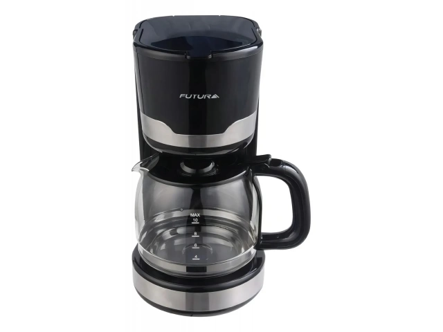 Voltaje: 220V. Capacidad de agua de 1.5 L, ideal para preparar hasta 10 tazas de caf&eacute;. Potencia de 1000 W para un calentamiento eficiente. Estructura de pl&aacute;stico negro que combina durabilidad y estilo. 1 a&ntilde;o de garantia.