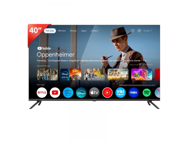 Disfrut&aacute; tu Smart TV AIWA 40" Full HD con Google TV. Acced&eacute; a tus apps desde Google Play Store y disfrut&aacute; una imagen de alta resoluci&oacute;n con sonido Dolby Digital. Conect&aacute; tus consolas y dispositivos en sus m&uacute;ltiples puertos HDMI y USB. | Garant&iacute;a: 12 meses