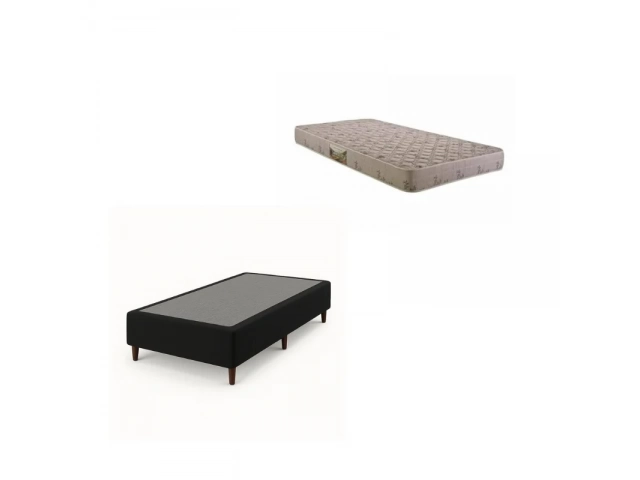 1 PLAZA 80 X 1,88 X 17. ESPUMA DENSIDAD 23. SOPORTA HASTA 90 KG. BASE REFORZADA . 1 Año de garantia.