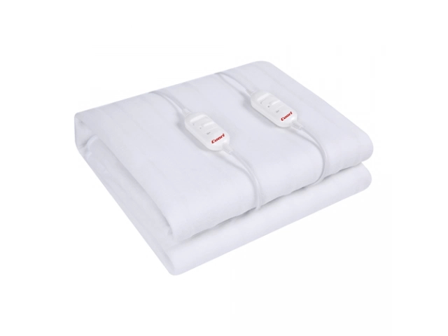 POTENCIA 120W TEJIDO SINTETICO 100% POLYESTER DOBLE COMANDO DESMONTABLES PROTECCION AL SOBRE CALENTAMIENTO 2 NIVELES DE TEMPERATURA CALOR CONFORTABLE PARA INVIERNO, IDELA PARA LA HUMEDAD DIMENSIONES: 160 x 140 CM SKU: CUO-1120 
