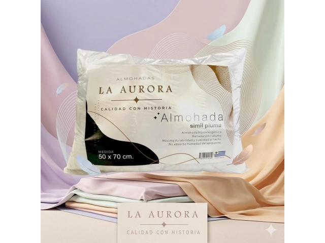 Almohada Eco Pluma %u2013 Alta Densidad 700g Almohada Eco Pluma %u2013 Alta Densidad 700g Disfrutá de un descanso superior con nuestra almohada rellena de guata Eco Pluma de 700 gramos, que combina suavidad, volumen y soporte ideal. Su diseño de alta dens